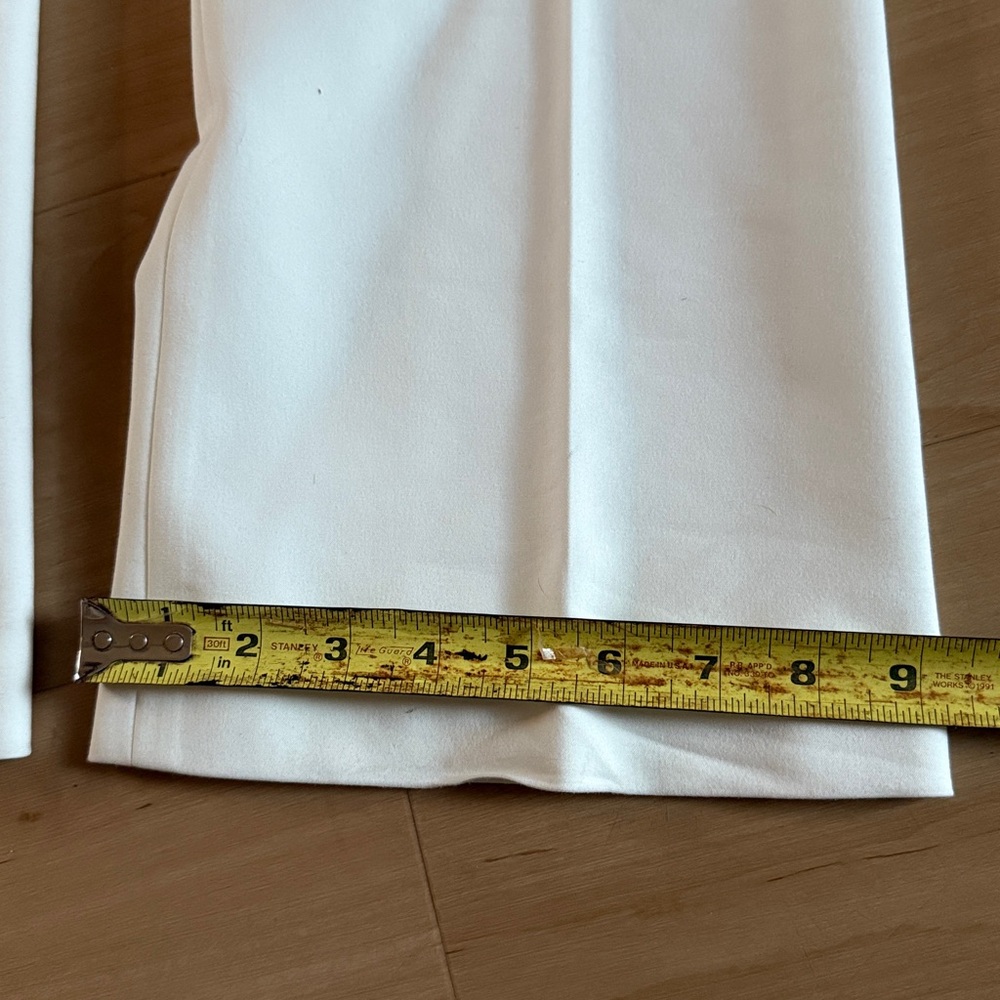 ANTONIO MELANI WHITE MAXINE FIT FLARED SHABBY CHIC DRESS PANTS SZ 2 BUSINESSWEAR - Picture 8 of 15